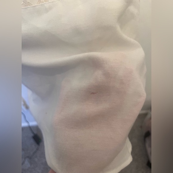 Anine Bing Lace Insert Top Cream Medium - Picture 3 of 4